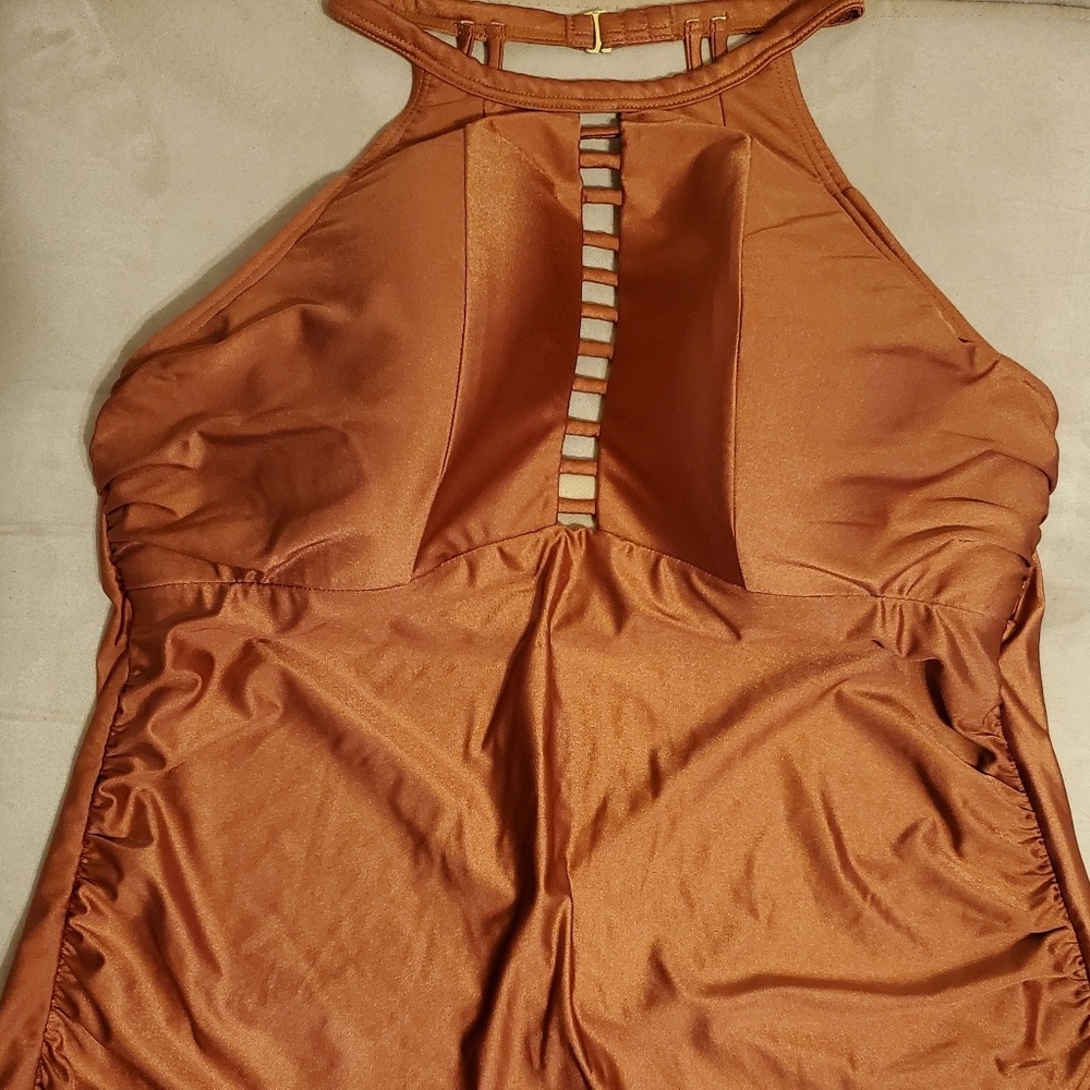 Bronze Lane Bryant Swim Top